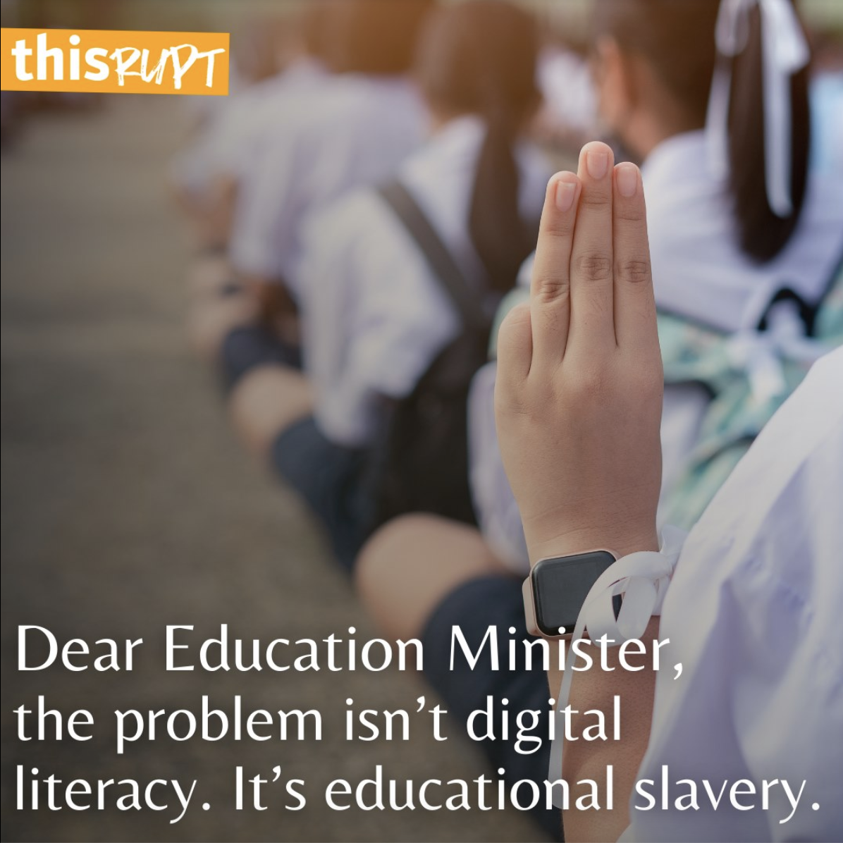 You don’t solve education slavery with digital literacy